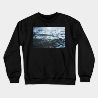 Blue water waves. Crewneck Sweatshirt